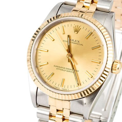 rolex two tone oyster watch|rolex oyster perpetual 23k 30m.